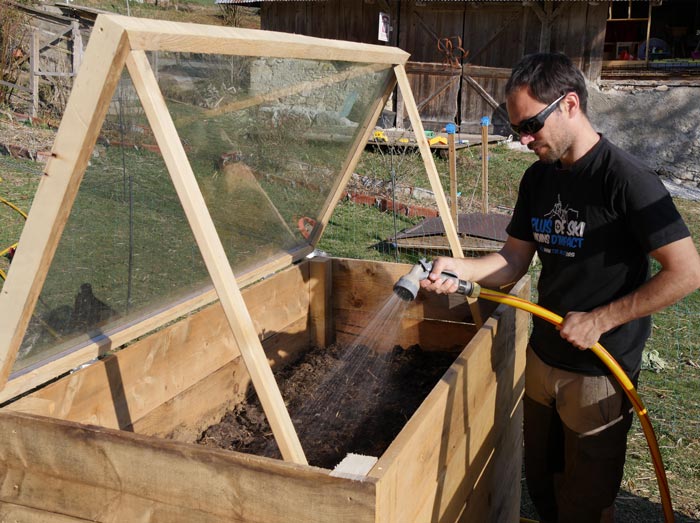 Arrosage pour activer la fermentation