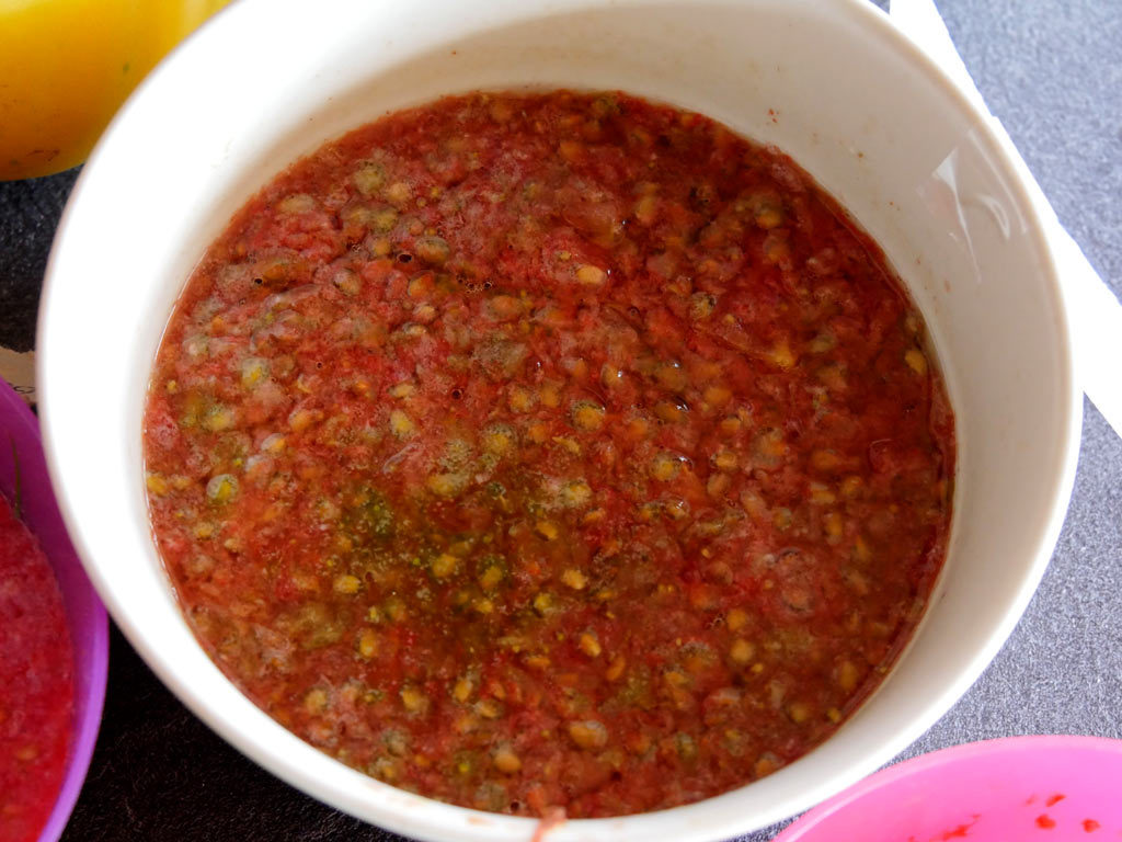 Pulpe de tomates fermentée